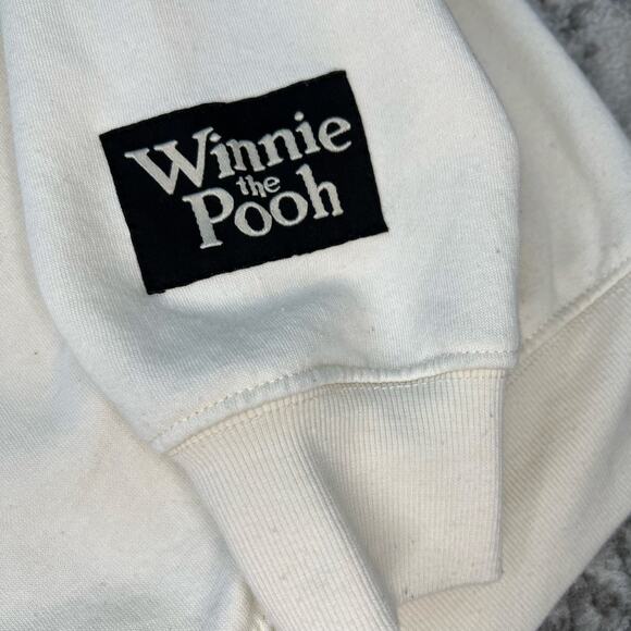 Disney Winnie the Pooh 100 Acre Wood Tan Crewneck Sweatshirt Medium - Picture 4 of 6